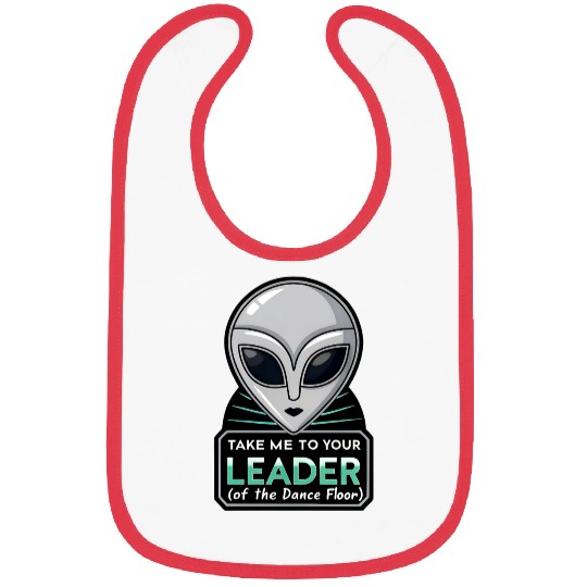 Take Me To Your Leader Alien Rave Retro 2000s Y2K Bibs