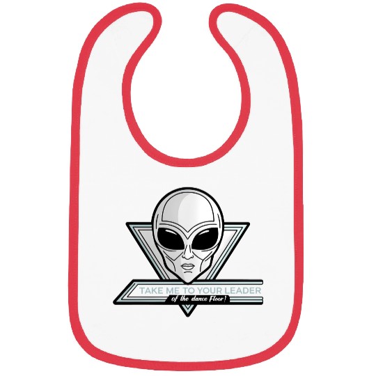Take Me To Your Leader Alien Rave Retro 2000s Y2K Bibs