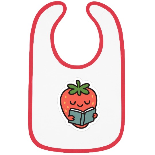 Bookish Strawberry Bibs