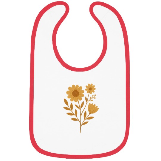 FLORAL PATTERN Bibs
