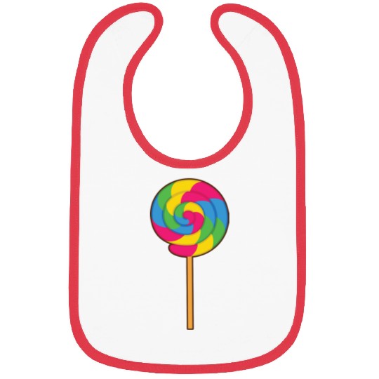 Lollipop Rainbow Sucker Candy Halloween Costume Bibs