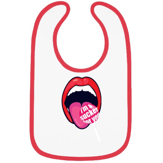 I m a Sucker For You Candy Pop Fans Lollipop 01 Bibs