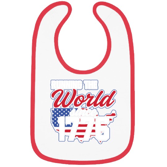 Running the World since 1776 - USA Patriot Design Bibs