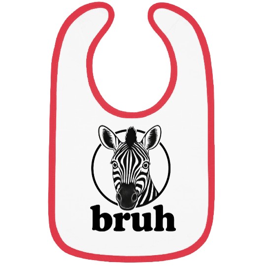 Funny zebra sarcastic humor internet meme Bibs