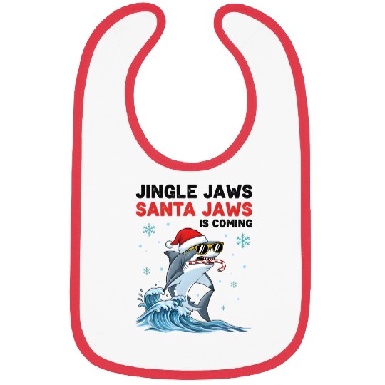 Jingle Jaws – Santa Jaws Is Coming to Town Bibs