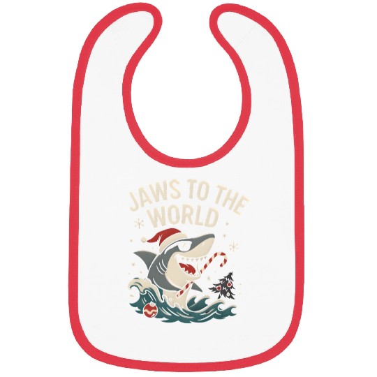 Jaws to the World – Christmas Shark Attack Bibs
