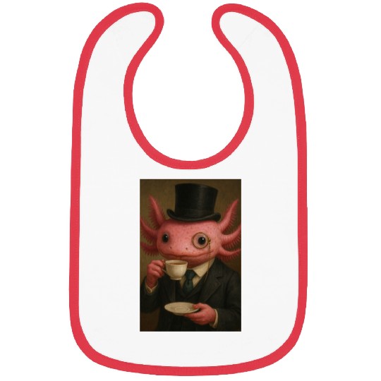 Gentleman Axolotl Tea Time Bibs