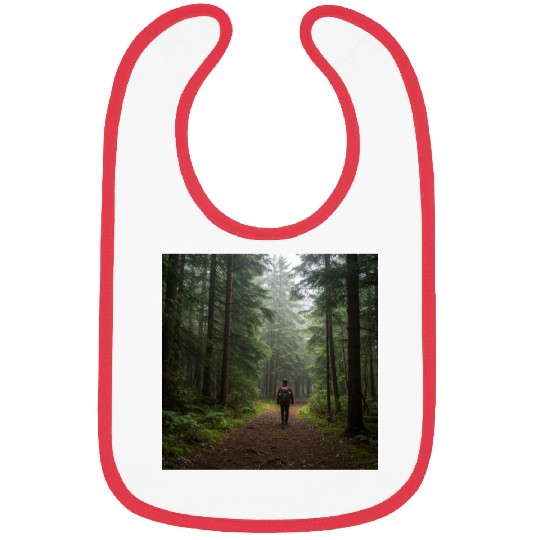Enchanted Forest Nature Scene Bibs