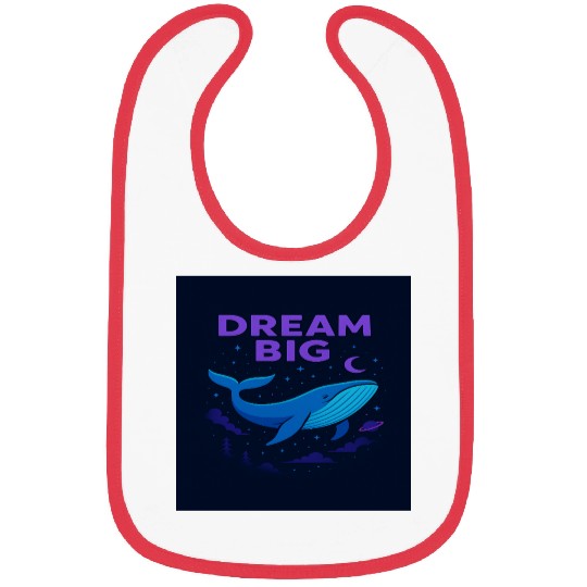 Dream Big Whale Nightscape Design Bibs