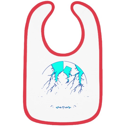 Royal Blue Lightning shadow Bibs