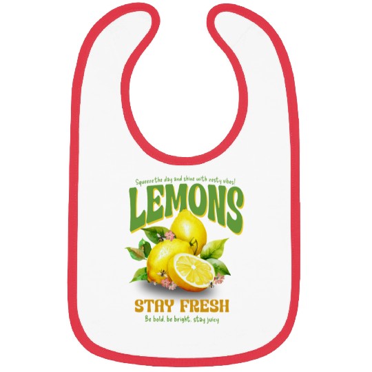 Squeeze the Day Lemon Vibes — Stay Fresh & Juicy Bibs