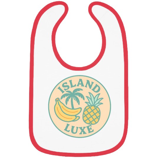 Island Luxe Tropical Fruit Design Bibs