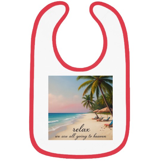 Serene Ocean Sunset Bibs