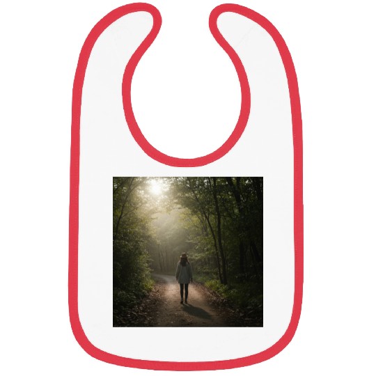 Enchanted Forest Path Illustration Bibs