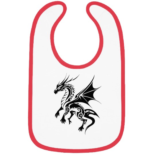 Tribal Dragon Bibs