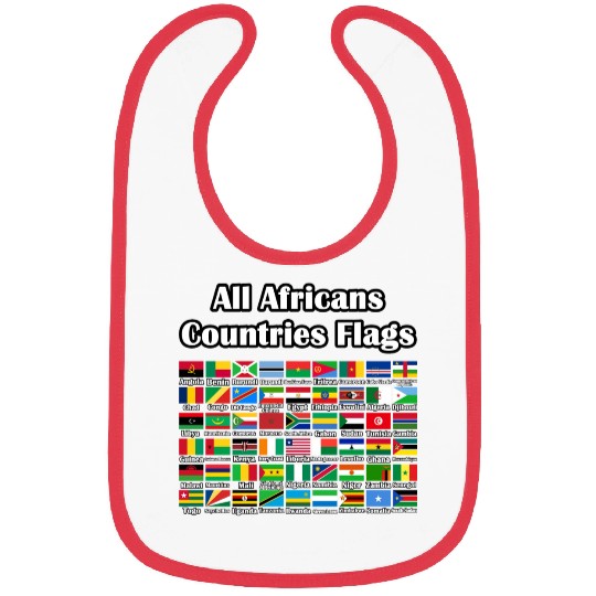 All Africans Countries Flags Bibs