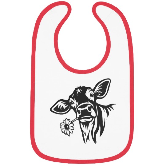 Sweet Cow with Daisy Bibs