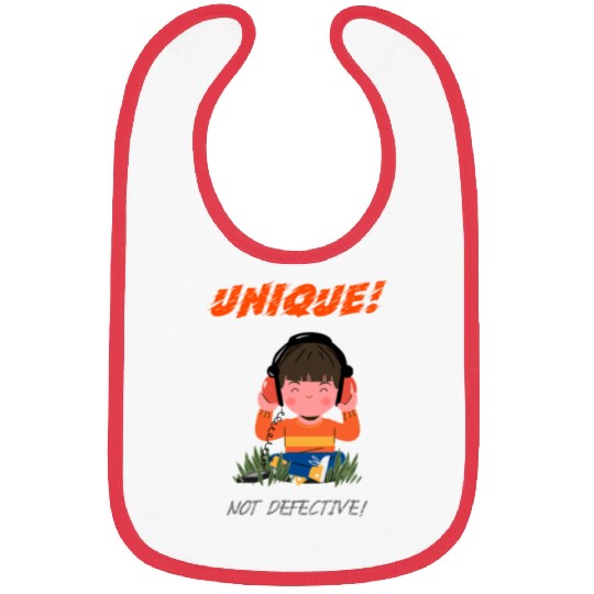 Unique Not Defective Autism Advocacy Bibs