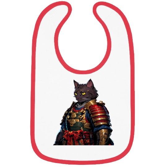 Warrior Cat in Armor Artwork Bibs