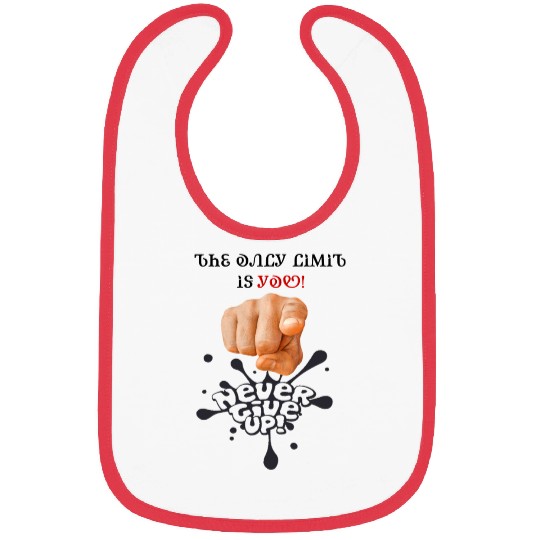 Bold Pointing Finger with Push Message Bibs