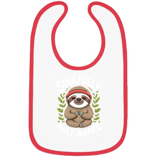 Soulful Sloth Meditation Design Bibs