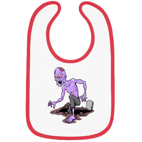 Horror Zombie Monster Illustration Bibs