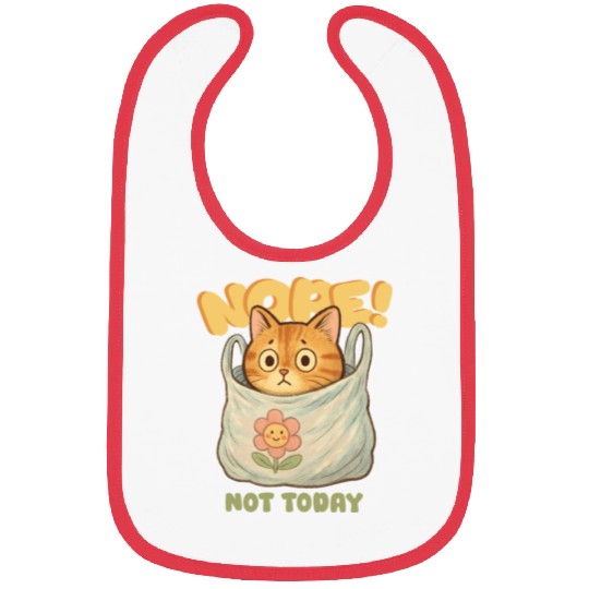 Cute Cat Wrapped in Laundry with Affirmation Bibs