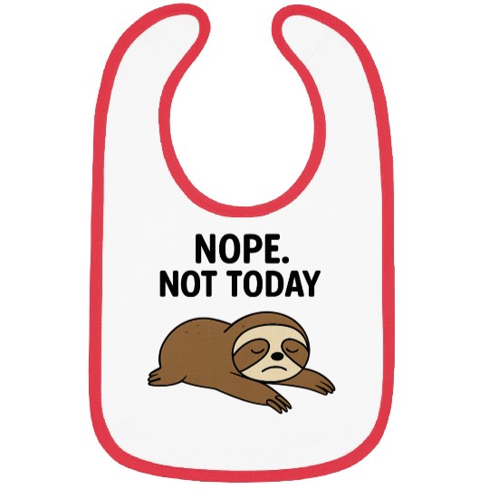 Lazy Sloth Mood Bibs