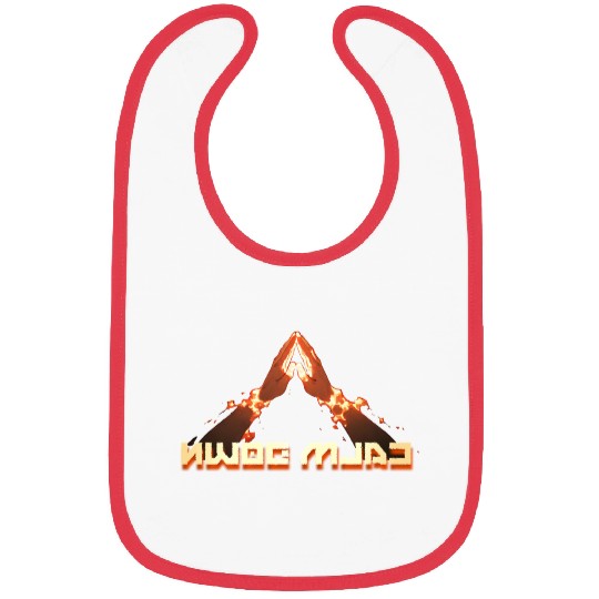 Calm Down! Mirror Image: cool reverse typography Bibs