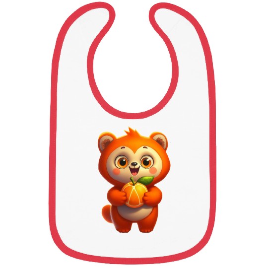 Bear with orange Bibs