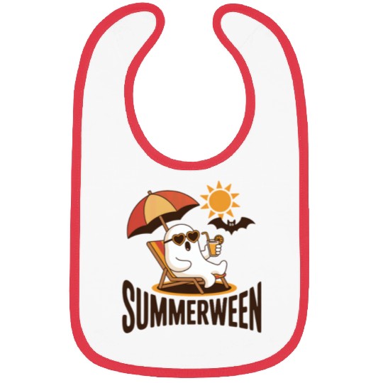 Summerween Beach Ghost Bibs