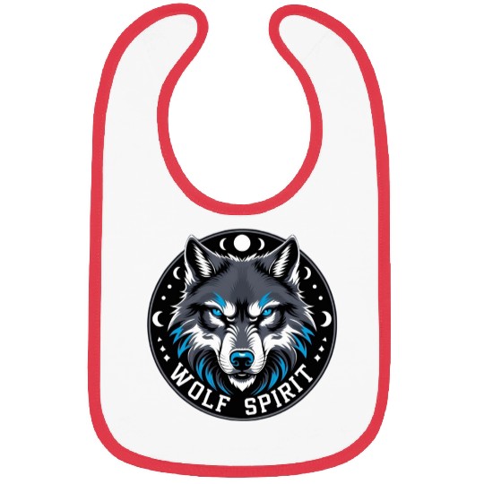 Wolf Spirit Celestial Design Bibs
