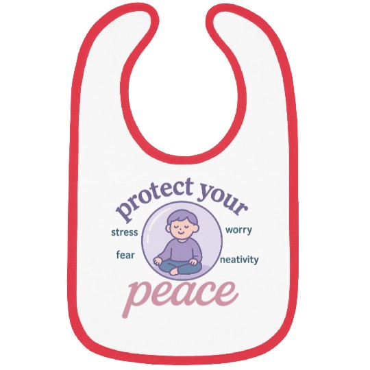 Serene Peaceful Meditation Design Bibs