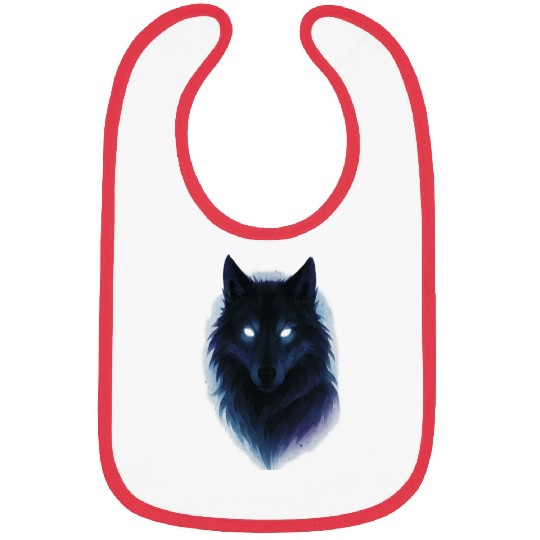Enigmatic Howling Wolf Design Bibs