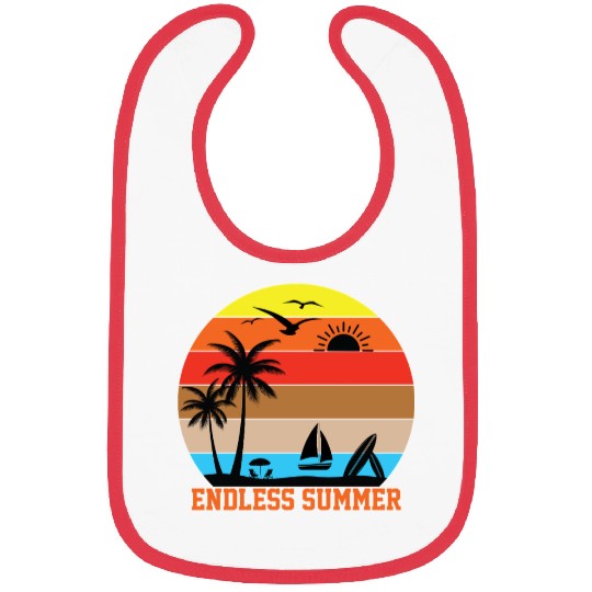 Endless Summer Sunset Design Bibs
