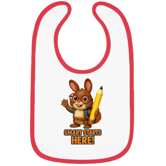 Smart Starts Here Squirrel Back to School Bibs