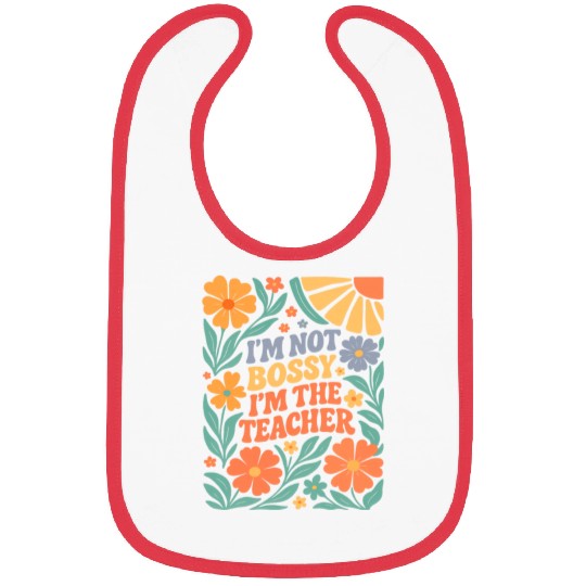 Floral Teacher Affirmation Bibs