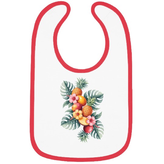 Tropical Fruit Paradise with Pineapples and Bibs