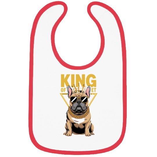 King Of The Street French Bulldog Cool Sunglasses Bibs