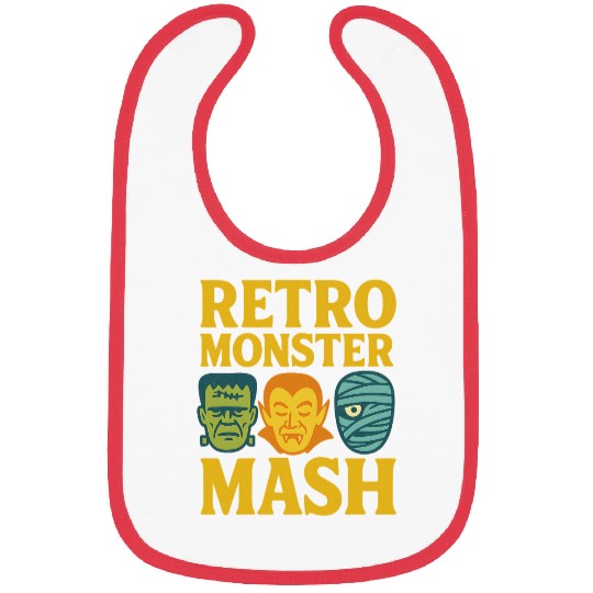 Retro Monster Mash Bibs Design