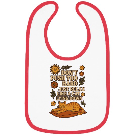 Relaxing Cat Nap Inspirational Design Bibs