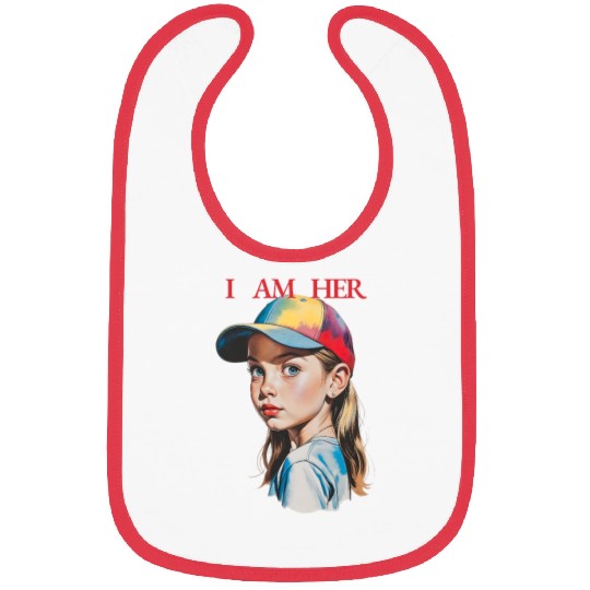 Women Empowerment Courageous Girl Bibs
