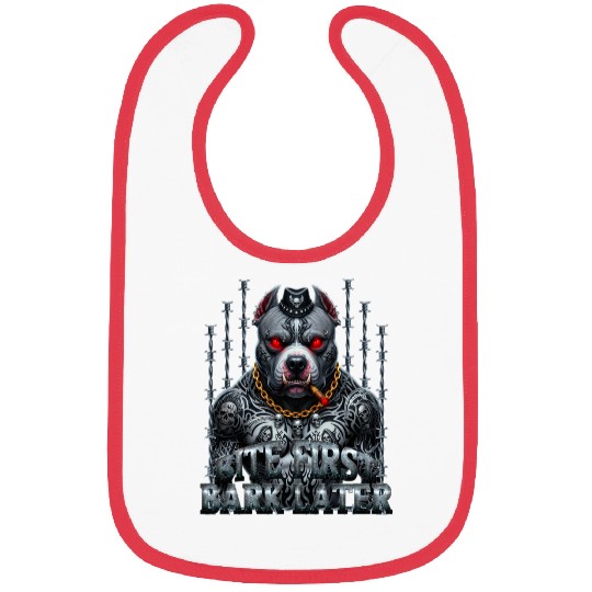 Bite First Bark Later  Bibs