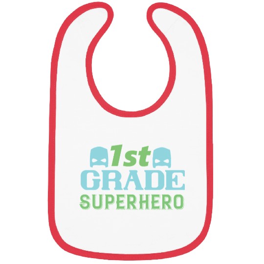 1st Grade Superhero Bibs