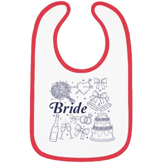 Bride Future Mrs Bow Bridal Wedding Bachelorette Bibs