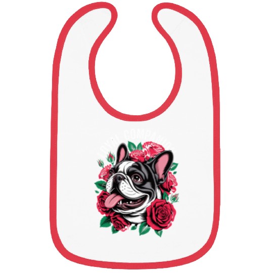 French bulldogs & Roses Bibs – Loyal Companion.