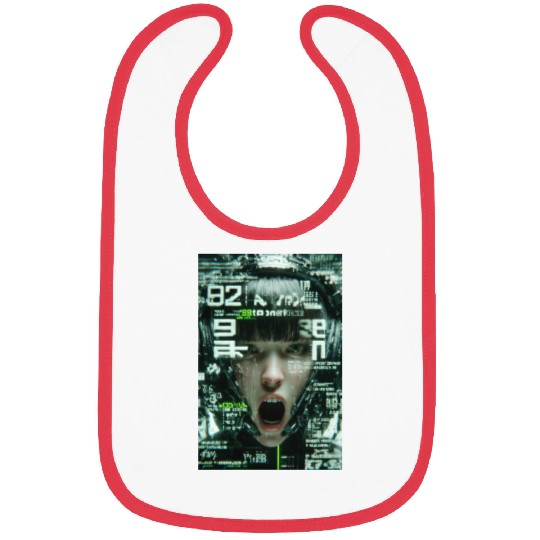 Cyberpunk Digital Scream Bibs