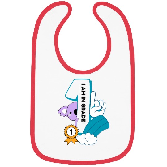 Cute Koala First Grade Bibs I am in 1st Grade Bac
