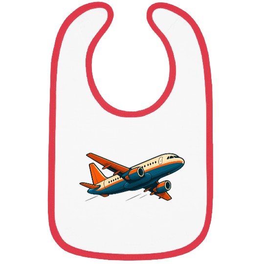 Vivid Flight Path Airplane Design Bibs