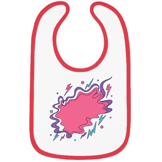 Vibrant Storm Cloud Illustration Bibs